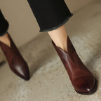 Camille | Botines de lujo con tacón bajo - Soryana