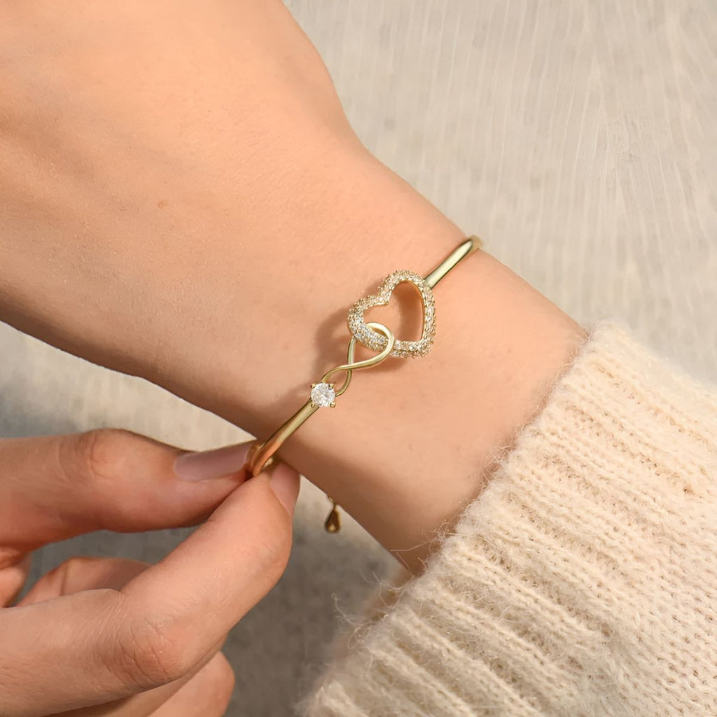 Soultie™ – Colgante con corazón “Amor eterno” | Pulsera para madre e hija - Soryana