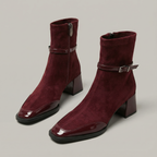 Romany · Botines elegantes de eco-ante con tacón medio - Soryana