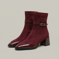Romany · Botines elegantes de eco-ante con tacón medio - Soryana
