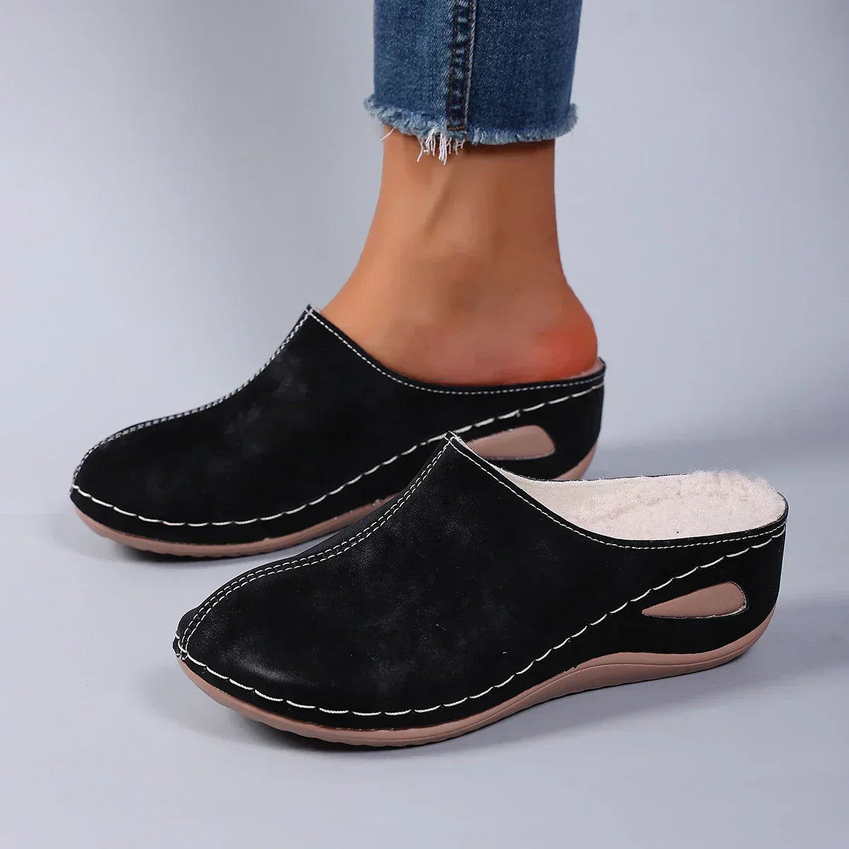 Pantuflas ortopédicas con comodidad diaria y un estilo atemporal para el hogar - Soryana