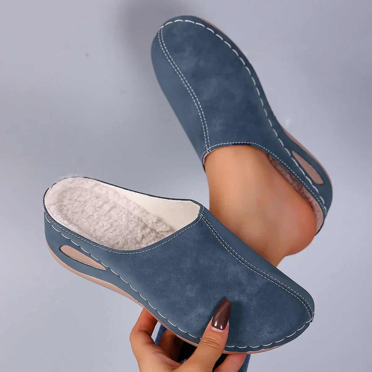 Pantuflas ortopédicas con comodidad diaria y un estilo atemporal para el hogar - Soryana