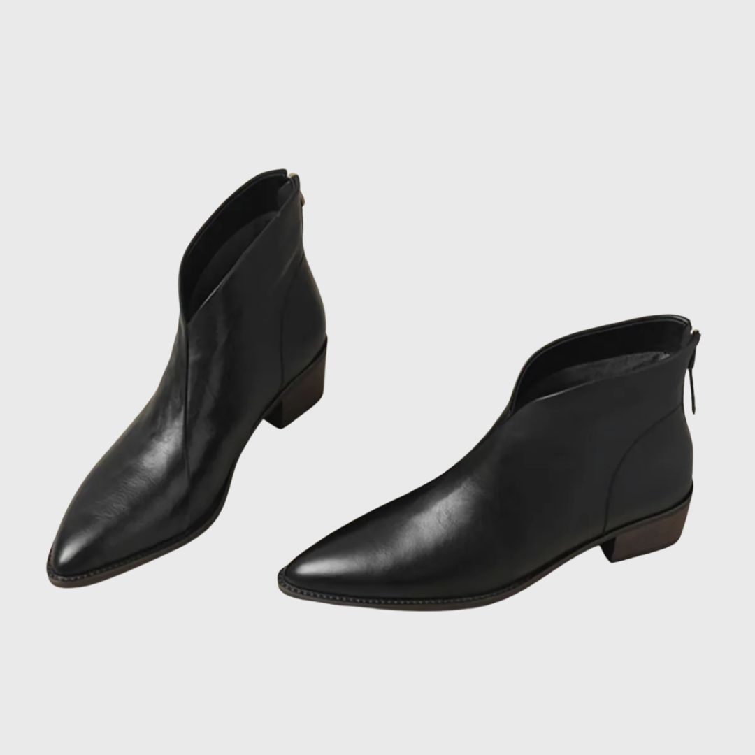 Camille | Botines de lujo con tacón bajo - Soryana