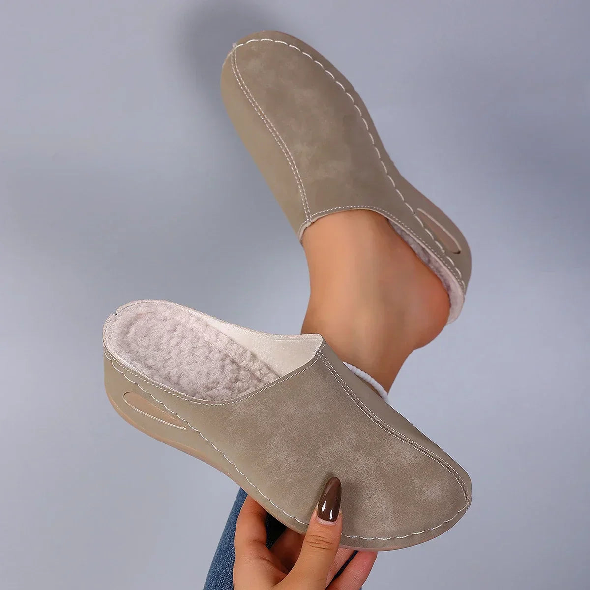 Pantuflas ortopédicas con comodidad diaria y un estilo atemporal para el hogar - Soryana