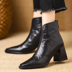 Claudia | Botines de Lujo con Tacón Medio - Soryana