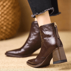 Claudia | Botines de Lujo con Tacón Medio - Soryana