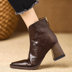 Claudia | Botines de Lujo con Tacón Medio - Soryana